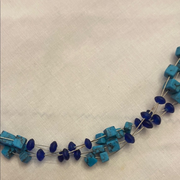 Blue Beaded Necklace - Picture 5 of 11
